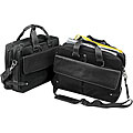 Biltmore Black Leather Briefcase Laptop Case