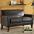 Uptown Collection Dark Brown Vinyl Loveseat