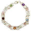 10k and 12k Black Hills Gold Gemstone Bracelet