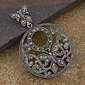 Sterling Silver Marcasite 'Butterfly' Pendant (Thailand)