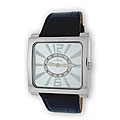 Le Chateau Men's Blue Leather Strap Casual Watch