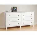 Woodbury White 6-drawer Dresser