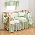 Trend Lab Sage Gingham 4-piece Crib Bedding Set