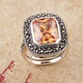 Sterling Silver Marcasite and CZ Ring (Thailand)