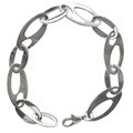 Stainless Steel Oblong Link Bracelet