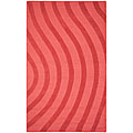 Elite Wave Rose Wool Rug (8' x 10')