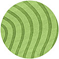 Green Waves Rug (6' Round)