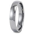 Titanium Polished Domed Comfort-fit Band