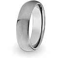 Titanium Domed and Brushed Comfort-fit Band
