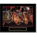 'Perseverance: Cyclist' Framed Art Print