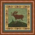 Warren Kimble 'Folk Moose' Framed Art Print