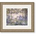Claude Monet 'Water Lilies and Willow Branches' Framed Art Print