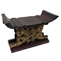 Handmade Wooden Ashanti Alligator Stool (Ghana)