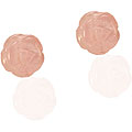 10k Yellow Gold Rose Quartz Stud Earrings