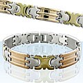 Tri-tone Stainless Steel Bracelet