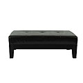 Brown Solid Wood Cocktail Ottoman