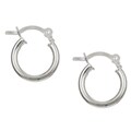 Sterling Essentials Sterling Silver Petite Hoop Earrings