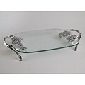 Glass Bowl with Silverplated Handles
