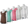 Ci Sono by Adi Junior's Square-neck Cap-sleeve Top
