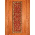 Indo Mahal Red Runner Rug (2'6 x 8')