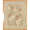 Indo Tabriz Beige/ Ivory Rug (7'3 x 9'3)