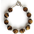 Silver Tiger Eye Bracelet (Thailand)