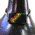 Glass Black/ Rainbow Design Rectangular Bracelet (Chile)
