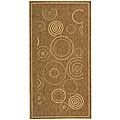 Indoor/ Outdoor Resort Brown/ Natural Rug (2'7 x 5')