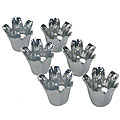 Glass Tulip Votive Holders (Set of 6)