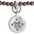 Silver Garnet 'Lucky Charm' Choker (Thailand)