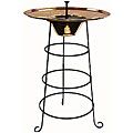 Copper Solar Birdbath