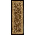 Courtyard Indoor/ Outdoor Oasis Brown/ Natural Polypropylene Runner (2'4 x 6'7)