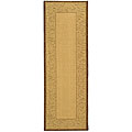 Indoor/ Outdoor Paradise Natural/ Brown Rug (2'4 x 6'7)