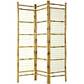 Burnt Bamboo and Rice Paper Shoji Screen (China)