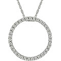 10k Gold 1/8ct Diamond Circle of Life Necklace