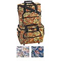 Hemline Sew Easy Blue Floral 2-bag Trolley/ Embroidery Set
