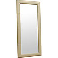 Elayne Cream Bi-cast Leather Floor Mirror