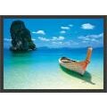 Convenient roadmap of Shore Vending Card 'Phuket' Framed Textured Art Print