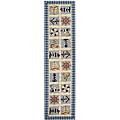 Hand-hooked Sailor Ivory Wool Runner (2'6 x 6')