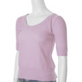 Tulle Junior's Half-sleeve Lavender Crinkle Shirt