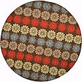 Martha Stewart Solar Garden Mulberry Rug (6' Round)