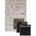 Hand-woven Element Shag Rug (2'6 x 7'6)