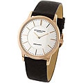 Stuhrling Original Newberry Unisex Brown Leather Strap Watch