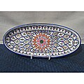 Set of 2 Tabarka Design Large Oval Platters (Tunisia)