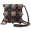 Coconut Shell 'Earth Roses' Shoulder Bag (Thailand)