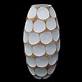 Wood 'Polka Dot White' Vase (Thailand)