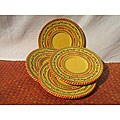 Set of 4 Solena 6-inch Saucers (Tunisia)