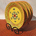 Set of 4 Solena Design 8-inch Side Plates (Tunisia)