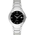 Peugeot Men's Stainless Steel Black Dial Watch