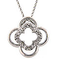 Sterling Silver 1/10ct TDW Diamond Necklace (J-K, I3)